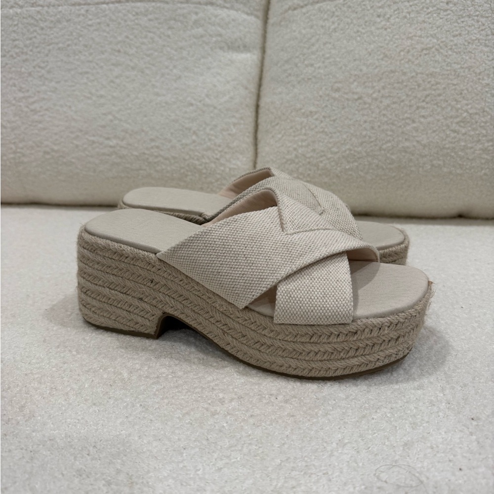 ASOS Cream Platform Sandals